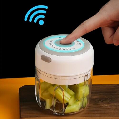 Wireless Electric Garlic Crusher Vegetable Chili Meat Food Press Mincer Garlic Chopper Chargeable Seasoning Masher Spice Chopper