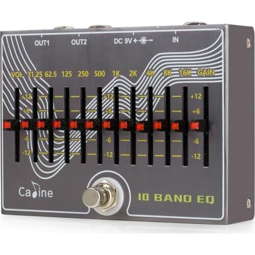 CALINE CP-81 EQ Guitar Effect Pedal True Bypass Design with Volume/Gain For Electric Guitar Parts Accessories Effector