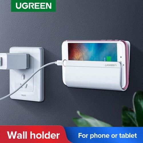 Ugreen Mobile Phone Holder Stand For iPhone 12 pro 11 Wall Mount Holder Adhesive Stand for Samsung Huawei Tablet Mount Holder
