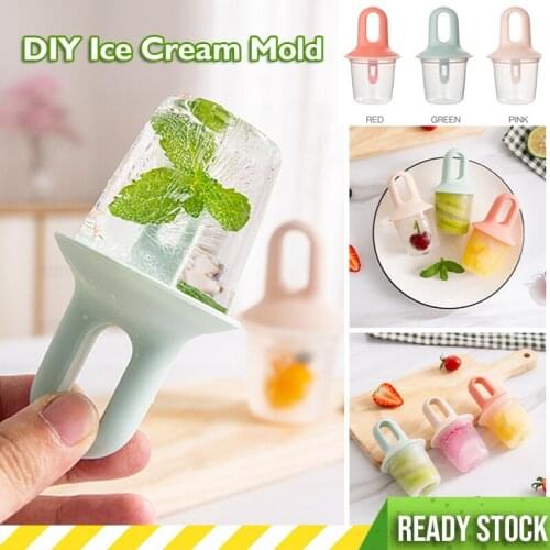 Home-Made DIY Ice Cream Mold Reusable Popsicle Molds Fruit Shake Ice Cream Mould Ice Tray Tool Kitchen Accessories