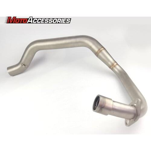 Motorcycle Exhaust Middle Pipe Link Pipe Slip On Section Muffler For SUZUKI GIXXER125 2015