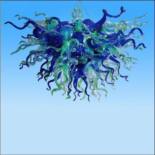 Italian Designer Glass Pendant Lamps Hand Blown Glass Chandelier for Hotel Home