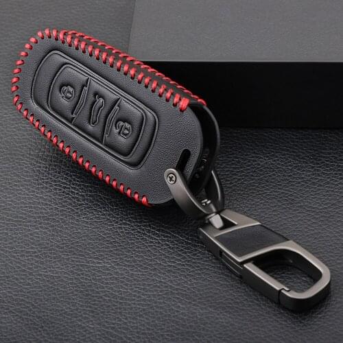 New Design Leather Car remote key case for Geely Atlas Boyue NL3 EX7 Emgrand X7 EmgrarandX7 SUV GT GC9 borui