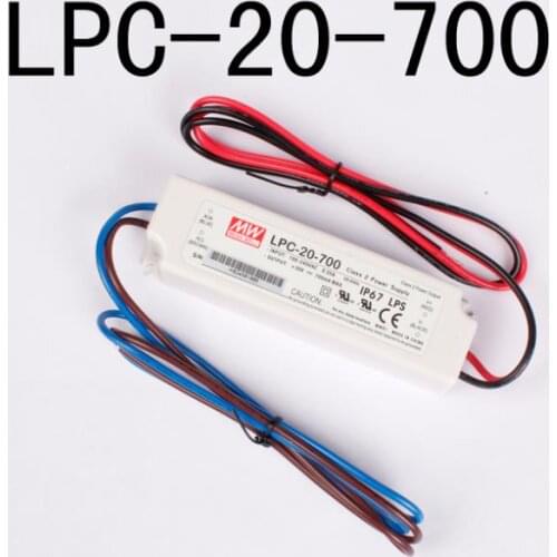 LPC-20 Genuine Mean Well LPC-20-350/700 9-30V Single Output Switching Power Supply for LED lighting and moving sign