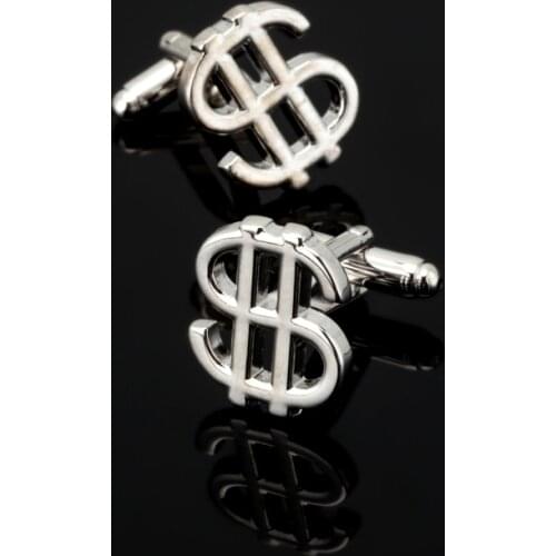 XK Fashion Personality DIY Currency Symbol Cufflinks New Creative Classics Cufflink Dollar $ Cuff Buttons For Men Christmas gift
