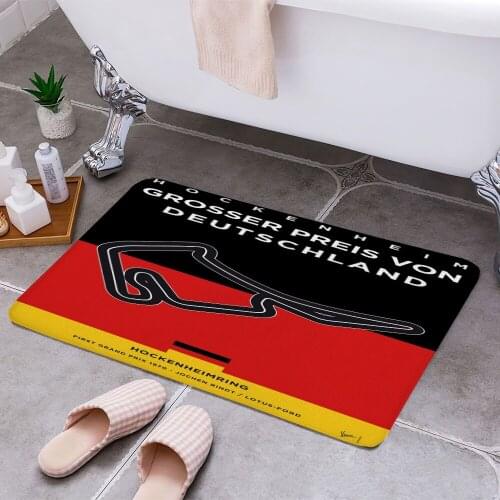 My F1 German Race Track Carpet Areas Rug Non-slip Floor Mat Rug 3D Printing Living Room Bedroom Door Mat Home Decoration