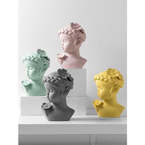 Nordic Style Decoration Home Wine Cabinet Decoration Modern Minimalist Living Room Model Room Creative Sculpture Craft Ornaments