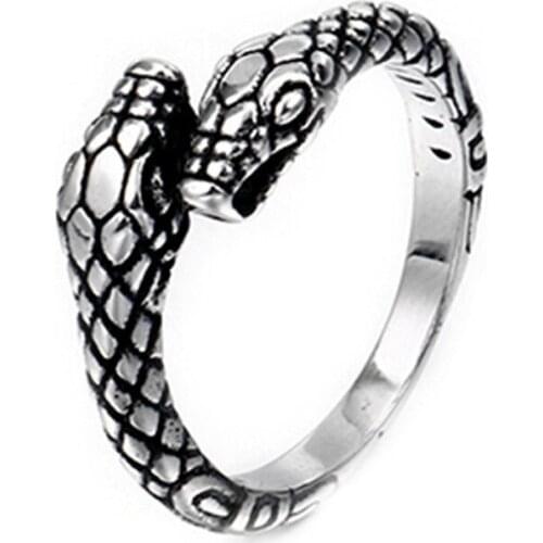 New Arrival Opening Ring Double-headed snake Design Rings Jewelry Two Snake Head Shape Trinket Gifts Party Accessory
