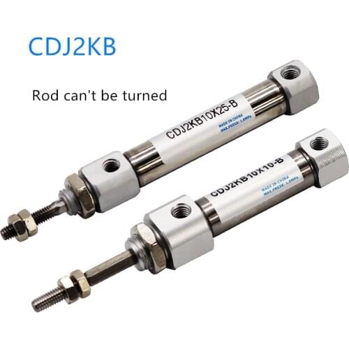 CDJ2KB10 Mini Pneumatic Air Cylinder Hexagonal Piston Rod CDJ2KB10-10Z-B CDJ2KB10-15Z-B CDJ2KB10-20Z-B