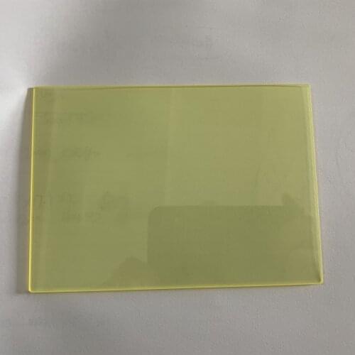 Size 140x100x2mm JB450 450nm yellow color long band pass filter glass