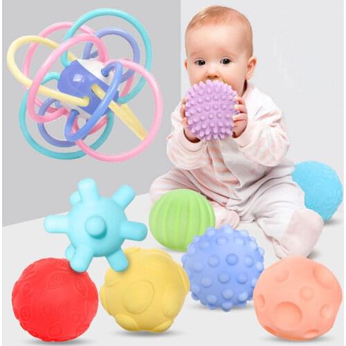 Baby Tactile Senses Toys Training Massage Touch Hand Ball Kids Newborn Textured Multi Soft Ball Toy Ball Set Develop baby toys