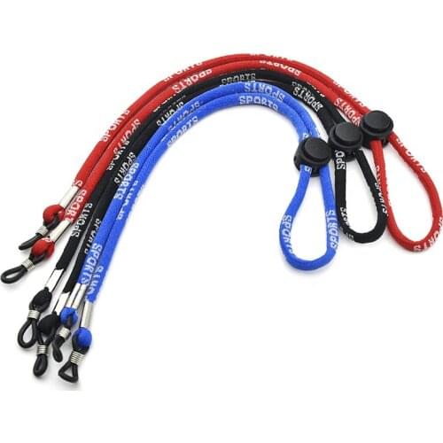 Promotional Color Fashion Sunglasses Neck Cord Adjustable Holder Eyeglasses Antiskid String Sports Glasses Rope Factory Price