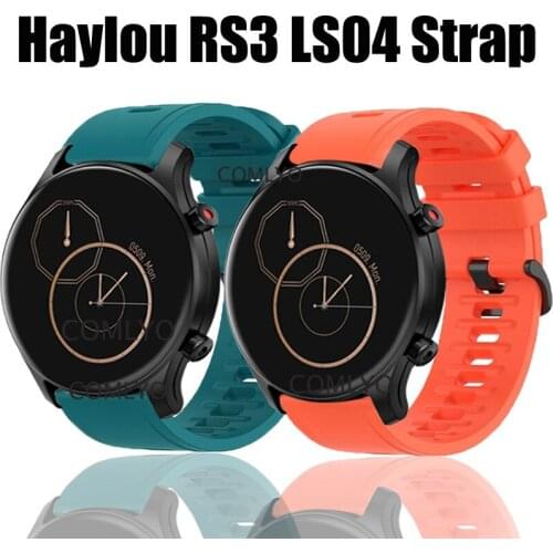 For xiaomi Youpin Haylou RS3 smart Watch band Silicone Replacement wristBand Sport waterproof Strap for Haylou LS04 Bracelet