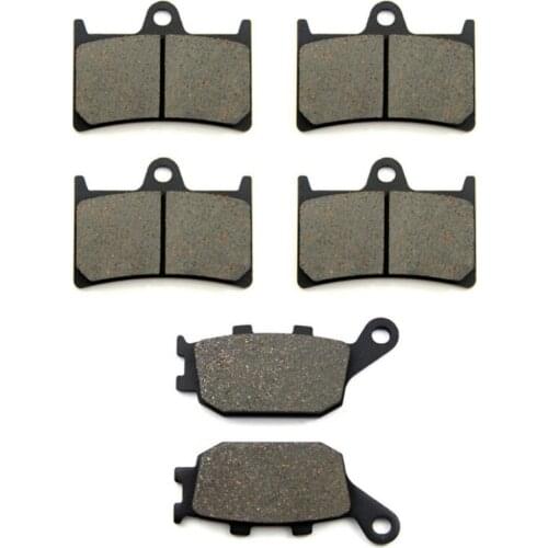 SOMMET Motorcycle Front + Rear Brake Pads Disks for Yamaha FZ1 Fazer (3C3) Half Fairing/Non-ABS (06-15) LT380-380-174