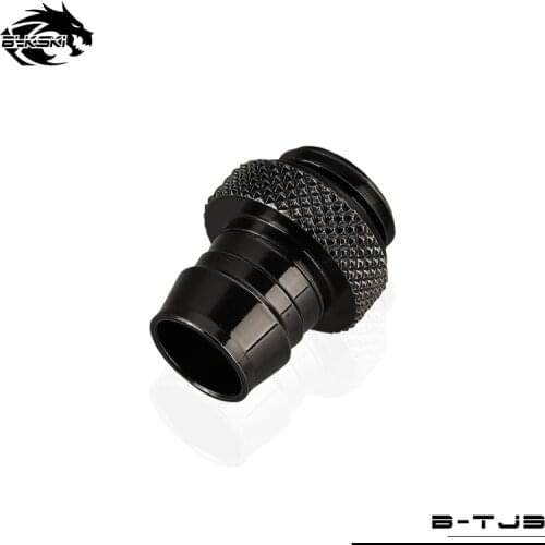 BYKSKI Add Liquid Fitting use for 9.5*12.7mm / 10*16mm Soft Tube G1/4'' Computer Accessories Fitting 3/8 Hand Tighten Fitting