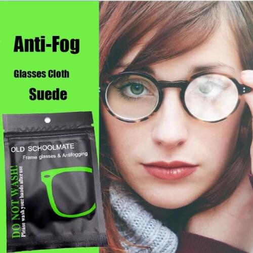 1pcs Repeatable Anti-Fog Glasses Cloth Screen Cleaner Wipes Winter Napkins Antifog For Glasses Sunglasses Accessories Men Women
