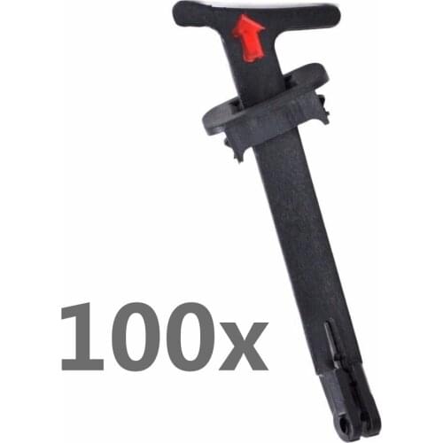 100 PCS Replacement Hood 1J5823593C For Jetta Golf Front Hood Grille Pull Handle Release Rod 1J5 823 593 C