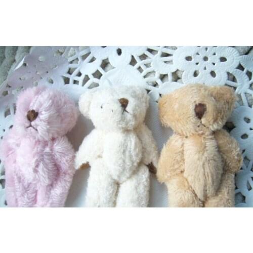 4cm Plush Toys Joint Bear Stuffed Toy Doll Decor Bear Toy Doll B1009