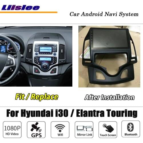 Car Android For Hyundai i30 Elantra Touring Auto AC Stereo Carplay Camera GPS Navi Map Navigation System Multimedia
