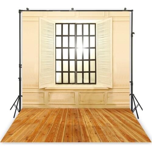 HUAYI Photography Backdrop Window Interiors Brick Wall Photo Background Studio Portraits Child Photobooth Backdorps PropsXT-1577