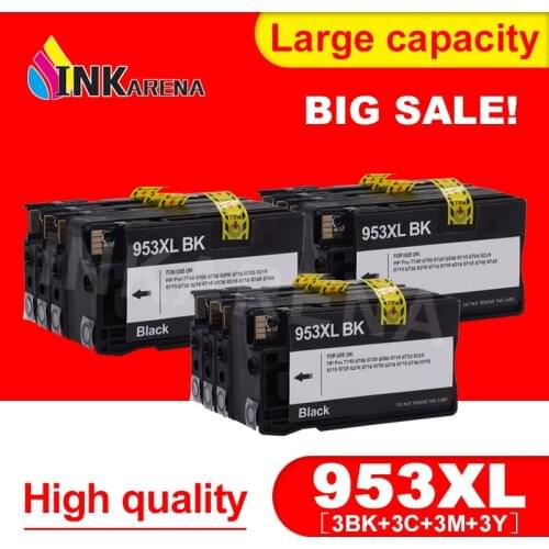 INKARENA 3 Set 953XL Ink Cartridge Replacement for HP 953 For HP953 XL OfficeJet Pro 7740 8210 8710 All-in-One Printer 8720 8730