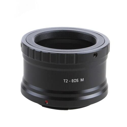 T2 Lens Mount Adapter Ring for Canon EOS M M1 M2 M3 M4 M5 EF-M Mirrorless Camera