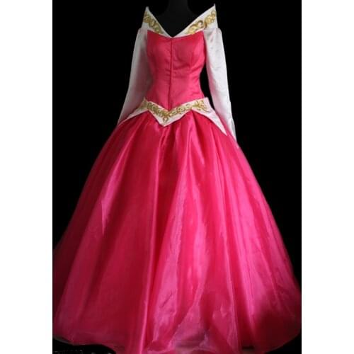Movie Sleeping Cosplay Princess Aurora Costume Adult Women Party Dance Dress Carnival Christmas Clothes