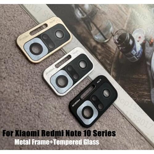 Metal Camera Lens Cover For Xiaomi Redmi Note 10 Pro Full Cover Protective Glass for Redmi Note10 Pro Screen Protector Rear Ring