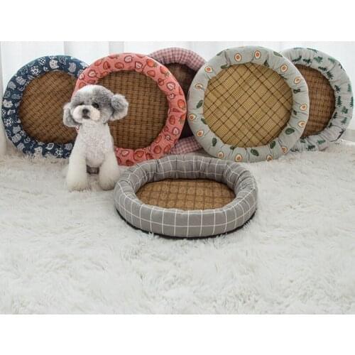Cartoon Round Nest Is Easy To Clean Washable Waterproof Moistureproof Non-slip Safe To Sleep Cat Mat Cama Gato Mats Pet Supplies
