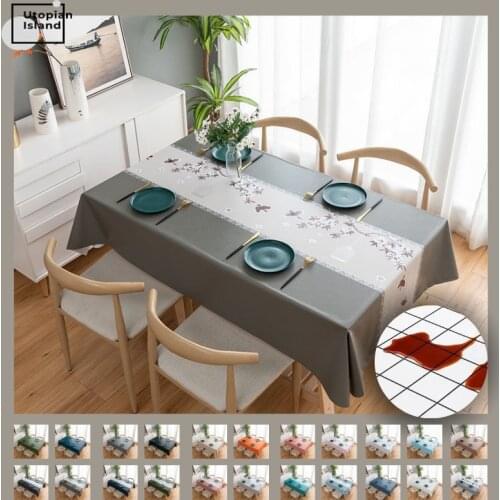 Oilcloth For Table Stain Tablecloth Gray Table Cover Rectangular Tablecloths For Table PVC Tablecloth Table Film For The Table