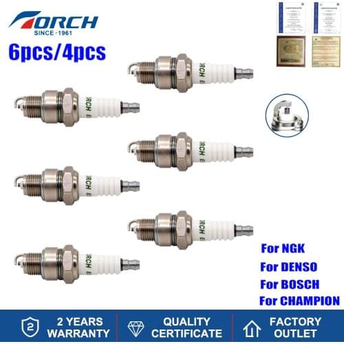 NEW 4/6PCS TORCH Spark Plug E5TC for Bosch W8B Autolite 276 AC Delco 46FFS Champion L89CM NGK BP5HS Denso W16FP-U Enker F55CP
