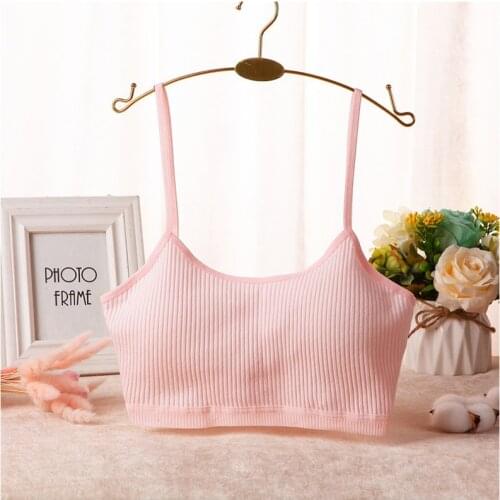 Threaded Beauty Back Strap Wrapped Chest Pure Cotton No Steel Ring Bra Sexy Breathable Sports Underwear Womens Erotic Lingerie