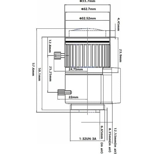 Manual Zoom 2.8-12mm Auto iris 5.0 MegaPixel 1/2.7" CS Mount Lens