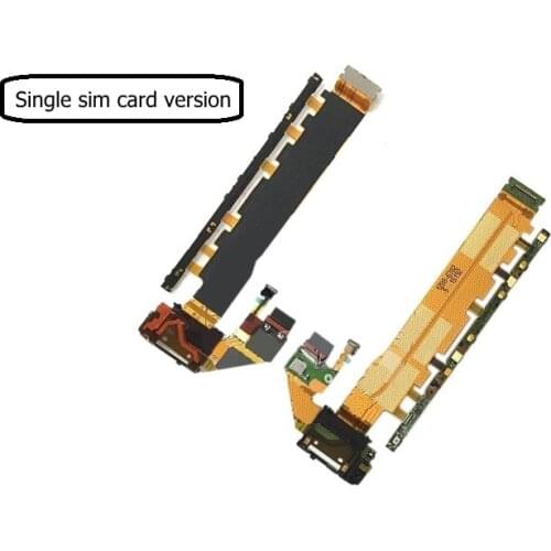 2017 NEW Power on off Flex Cable For Sony Xperia Z4 Z3+ Z3 Plus E6553 E6533 Volume & Usb charging port & camera switch button