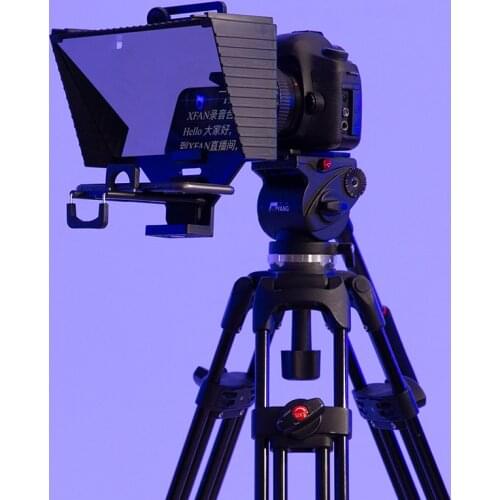TC3 Tablet Smartphone DSLR Camera Teleprompter with Remote Control + Lens Adapter Rings Photo Studio Kits 25x22.5x13cm