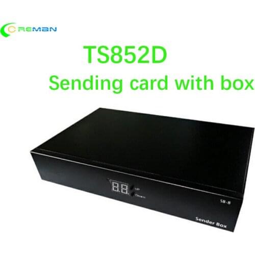 TS802D with box TS852D DS852D for full color led display controller system video card sender rental led wall P2 P3 P4