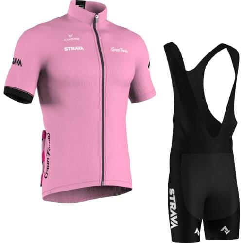 STRAVA ciclismo ropa hombre pink bike dress men cycling set 2021 woman cyclist outfit summer outdoor sports MTB bicycle clothing