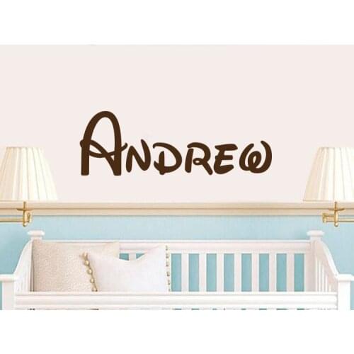 Vinyl Decals Sticker Personalized Baby Name Decor Custom Wall Stickers For Kids Bedroom Nursery Decor Art adesive de parede A538