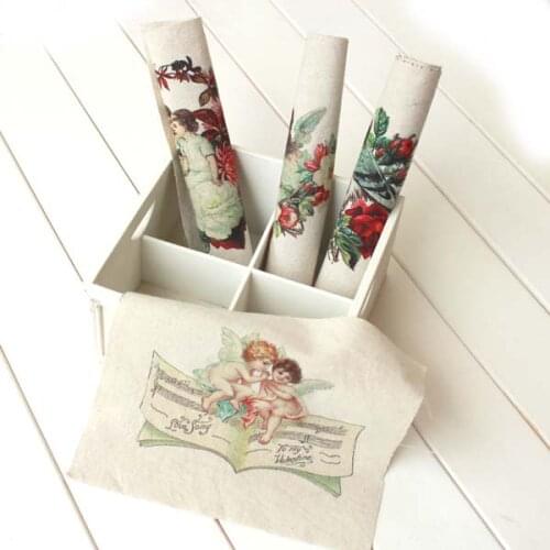 Vintage Angle Cotton Linen Printed Quilt Fabric for DIY Sewing Patchwork Handmade Crafting Fabric 4 pcs20cmx20cm Free Shipping