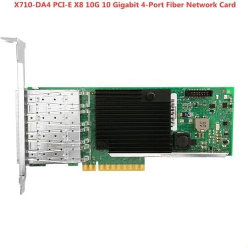 X710-DA4 4 Port 10-Gigabit Ethernet Converged Network Card Server Adapter PCIe3.0x8 SFP