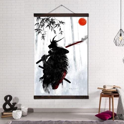 Japanese Samurai Posters and Prints Canvas Painting Art Wall Pictures for Living Room Modern Wall Art Home Decoration