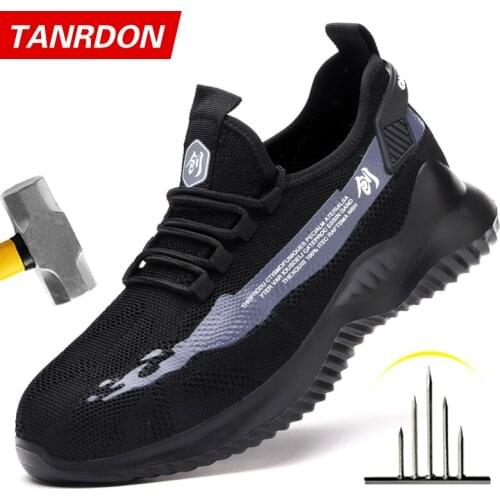 Safety Work Shoes Construction Men Outdoor Steel Toe Cap Shoes Men Puncture Proof High Quality Lightweight Safety Boots