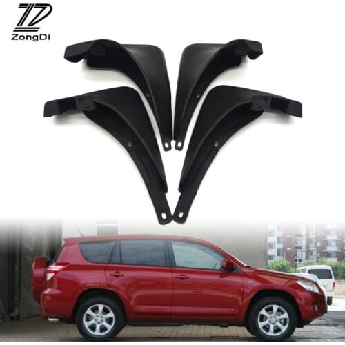 ZD Car Mudflaps Fit For Toyota RAV4 No Flare 2006 2007 2008 2009 2010 2011 2012 Mudflap Accessories Front Rear Mudguards fenders