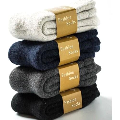 Winter Wool Solid Cute Socks Pure Color Fluffy Warm Winter Ladies Gift Soft Floor Home Accessories Funny Socks Russian Gifts