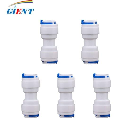 1/4" 3/8" Straight Quick Connector Butt Pneumatic Pipe Connection Fittings Slip Lock Aquarium Water System Connector