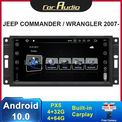 Android 10 1Din Car Radio multimedia player For jeep Compass Commander Grand Cherokee Wrangler 2007 car auto navigation GPS wifi