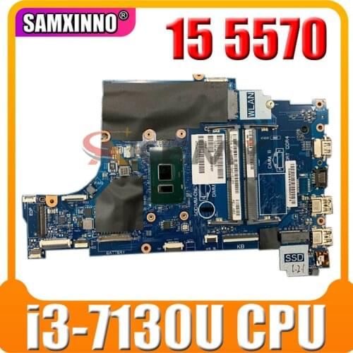 100% working For DELL Inspiron 15 5570 Motherboard CAL60 LA-F114P i3-7130U CPU 065W50 CN-65W50 tested ok