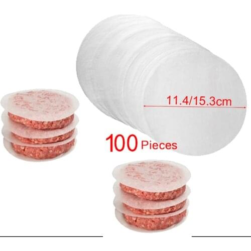 100Pcs/Lot Hamburger Press Patties Papers Patty Oil Paper Drop Shipping