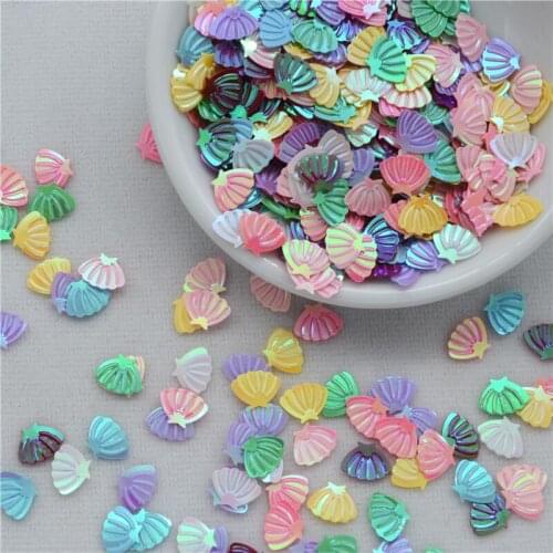 1000pcs(25G) 6*8mm Small Shell AB Colors Loose PVC Sequins for Crafts Sewing DIY Dance Dress Clothing Accessories