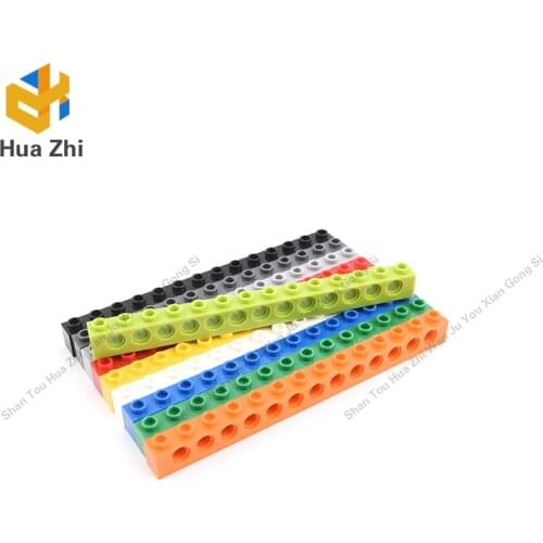 Building Blocks Parts 32018 6PCS Technic Brick 1 x 14 [13 Holes] LEGOING MOCS Education